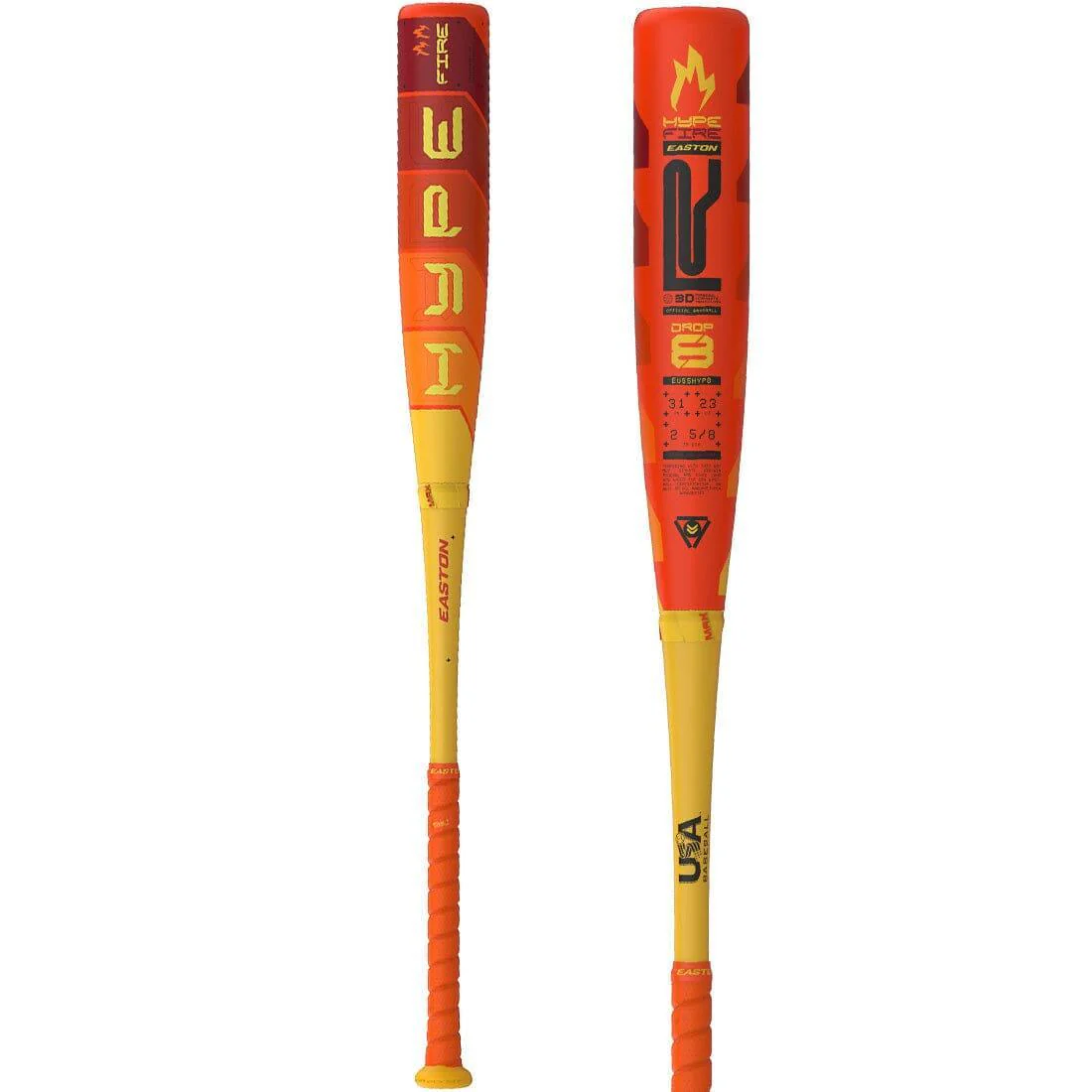 2025 Easton Hype Fire 2 5/8" USA Baseball Bat: -11, -10, -8, -5 - Image 5